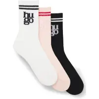 HUGO Meias Crew Sportylog 10276115 3 Pares