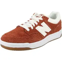 New Balance unisex. U480PV1_LI Ténis de couro 480P castanho (42), Marrom, Plano, Cordão, Casual