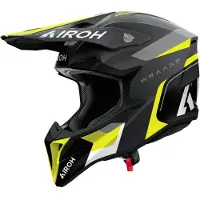 Airoh Wraaap Conquer Capacete Mate/Cinzento/Amarelo/Preto XL