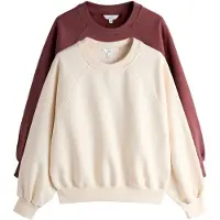 The Set Sweatshirt bege claro / bordeaux