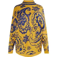 Usha Pullover 'Rakata' azul / caril