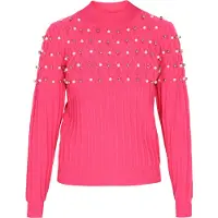 Faina Pullover ouro / fúcsia / branco pérola
