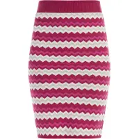 Faina Saia creme / bege claro / fúcsia / rosa escuro