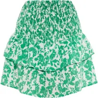 IZIA Saia verde / branco