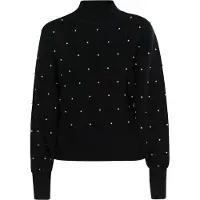 Faina Pullover 'Caneva' preto / branco pérola