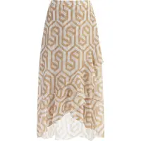 Faina Saia camurça / branco natural