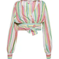 IZIA Blusa conhaque / amarelo / cana / lavanda