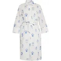 Usha Vestidos camiseiros azul / branco