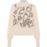 Faina Pullover bronze / prata / branco lã