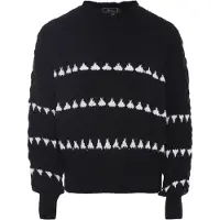 Faina Pullover preto / branco