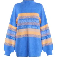IZIA Pullover 'Hoona' azul / laranja pastel