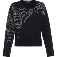 Faina Pullover preto / prata