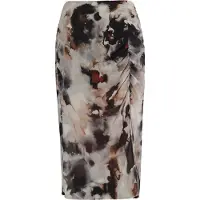 IZIA Saia bege / castanho / cinzento / vermelho / preto