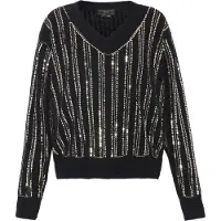 Faina Pullover preto / prata