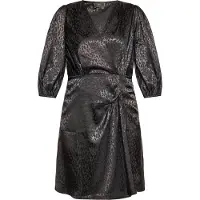 Faina Vestido de cocktail antracite / preto