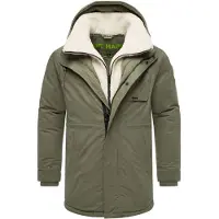 STONE HARBOUR Sobretudo de inverno 'Navroos XX' ecru / oliveira