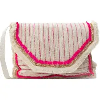 Faina Mala de ombro bege / rosa