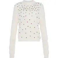 Faina Pullover azul / verde / vermelho / branco lã
