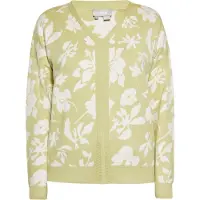 Usha Pullover verde claro / branco