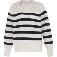 Faina Pullover preto / branco lã