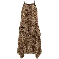 Faina Vestido bege / castanho / preto