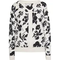 Usha Pullover preto / branco lã