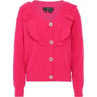 Faina Casaco de malha rosa