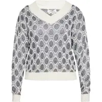 Usha Pullover antracite / branco