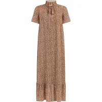 Faina Vestido camelo / branco