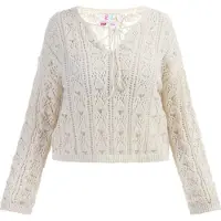 IZIA Pullover branco lã