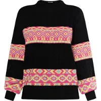 IZIA Pullover amarelo / vermelho / preto