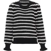 Faina Pullover preto / branco