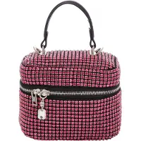 FELIPA Malas de tiracolo rosa / preto / prata