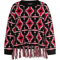 IZIA Pullover 'Hoona' vermelho / preto / branco
