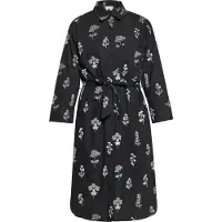 Usha Vestidos camiseiros preto / branco