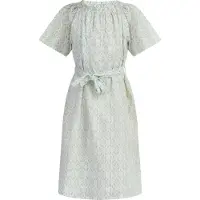 IZIA Vestido turquesa / ouro / offwhite