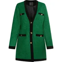 Faina Blazer ouro / verde relva / preto
