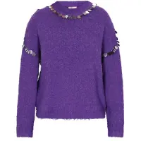 IZIA Pullover roxo / prata