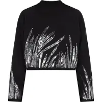 Faina Pullover preto / prata