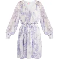 IZIA Vestido bege / lilás / branco