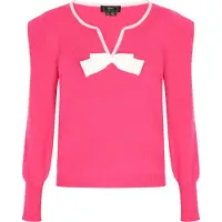 Faina Pullover rosa / branco