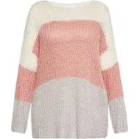 Usha Pullover creme / cinzento / rosa