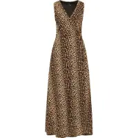 Faina Vestido bege / castanho / preto