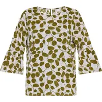 Usha Blusa oliveira / offwhite