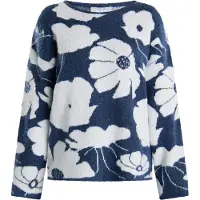 Usha Pullover 'Lurea' marinho / branco