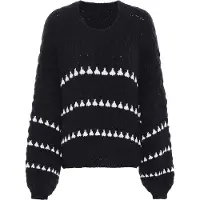 Faina Pullover preto / branco