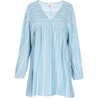 IZIA Vestido azul / branco