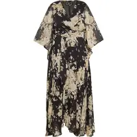 Faina Vestido bege / bege escuro / preto