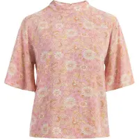 Usha Blusa creme / amarelo claro / cor-de-rosa
