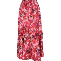 IZIA Saia laranja / magenta / preto / branco